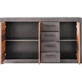 trendteam Indy 151 x 86 x 37 cm Grau/Braun