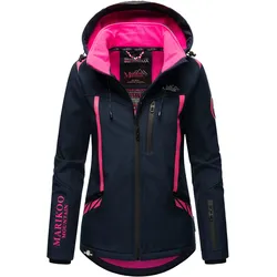Softshelljacke MARIKOO "Mount-Cho-Oyu", Damen, Gr. S, blau (navy), Obermaterial: 95% Polyester, 5% Elasthan, Futter: 100% Polyester, Ärmelfutter: 100% Polyester, Jacken, mit abnehmbarer Kapuze
