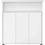 Proregal Empfangstheke Weiß, Holz, 107x111x44 cm, Arbeitszimmer, Aktenschränke