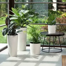 Siena Garden Locon Ø 30 x 57 cm weiß