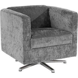 Home Affaire Drehsessel Bob Polyester 72 x 71 x 75 cm Silber drehbar