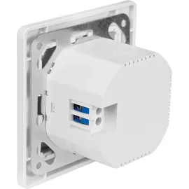 Logilink PA0332 - Unterputz Steckdose mit 2X USB-C (25W/15W), PD (PowerDelivery 3.0), Schutzklasse IP20