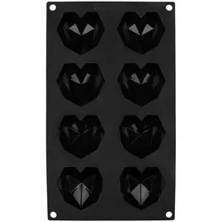 Sallys 3D Diamant-Herz Silikonbackform klein