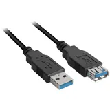 Sharkoon USB-A 3 m Schwarz