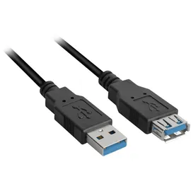 Sharkoon USB-A 3 m Schwarz