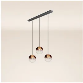 s.luce Orb 3-flg. Ø 30 rund Kupfer Verlauf / Schwarz