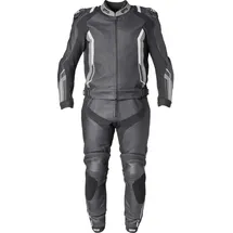 Gms GMS, GR-1 Lederkombi, 2tlg. - Schwarz/Grau/Weiß - 56