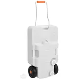 vidaXL Camping-Wassertank mit Rollen 30 L Grau