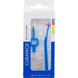 Curaprox Interdentalbürsten CPS prime plus Mix-Set, 0.6-1.1 mm Durchmesser, 2.2-5 mm Wirksamkeit, Set mit 5 Zahnzwischenraum-Bürsten und Halter UHS 451