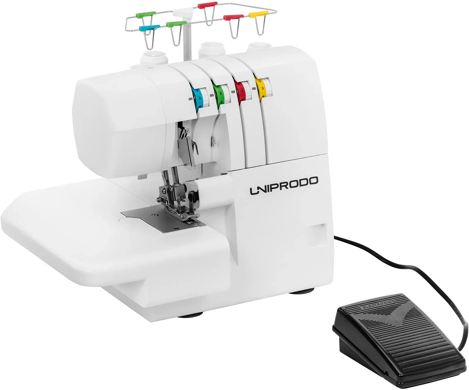 Uniprodo Overlock-Nähmaschine - 1100 Stiche pro Minute - LED VANDER PRO