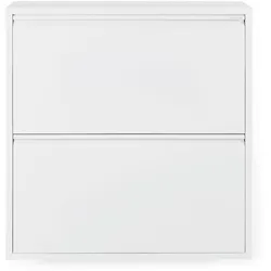 Schuhschrank SPINDER DESIGN, weiß, B:75cm H:77,5cm T:23cm, Metall, Schränke, Metall, Breite 75 cm