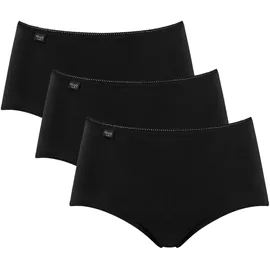 SLOGGI Damen Midi C3P Slip, Black, 42