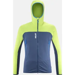 Millet Fusion Grid Hoodie M dark denim/acid green (N3179) XL