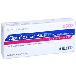 CIPROFLOXACIN Aristo 250 mg Filmtabletten 10 St