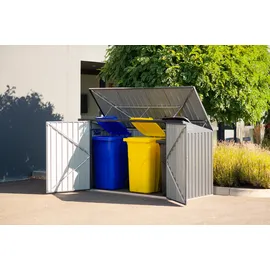 Westmann Mülltonnenbox für 3 Tonnen 235 x 97 x 128 cm dunkelgrau