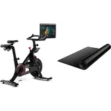 Peloton Bike+ | Indoor Stationary Exercise Bike with 24” HD, Anti-Reflective Rotating Touchscreen & Fahrradmatte | 182,9 x 91,4 cm mit 4 mm Dicke, kompatibel mit Peloton Bike oder Bike + Schwarz