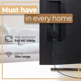 Retoo Wireless HDMI Display Dongle WiFi Streaming Miracast DLNA Airplay WLAN Multimedia Receiver Empfänger USB1080p Full HD HDTV TV Stick Tablet Smartph...
