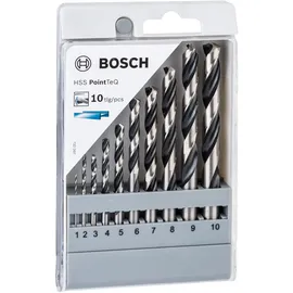Bosch HSS-Spiralbohrer-Set PointTeQ 10-teilig 1-10 mm