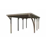 Weka Einzelcarport 606 A 3,00 x 6,00 m kdi mit Rundbogen