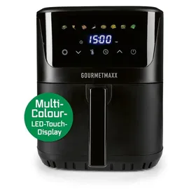 GOURMETmaxx Heißluftfritteuse 6,5 L schwarz