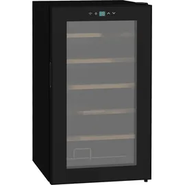 Homcom Weinkühlschrank 65 L Getränkekühlschrank für 24 Flaschen, 5-20°C, Schwarz