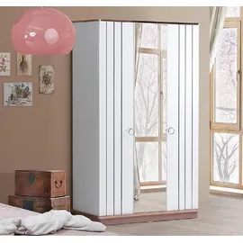 JV Möbel Kleiderschrank 120 x 200 x 53 cm Weiß