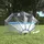 vidaXL Pool-Kuppel Rund transparent 406x203 cm