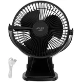 Adler AD 7342 15,5 cm Tischventilator Schwarz