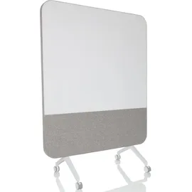 HJH Office Trennwand Vision Board 120 x 164 cm Grau