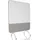 HJH Office Trennwand Vision Board 120 x 164 cm Grau