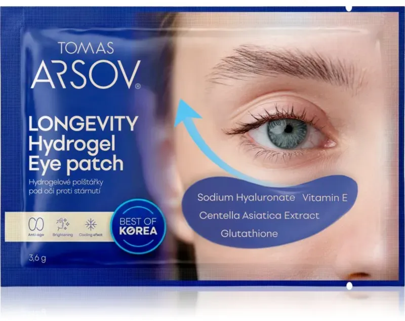 Tomas Arsov Longevity Hydrogel Eye patch Hydrogel-Pads gegen die Alterung 3.6 g