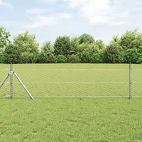VidaXL Sechseckzaun 0.8x10 m verzinkter Stahl