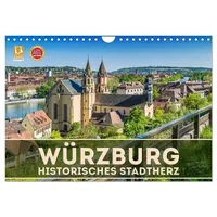 Calvendo WÜRZBURG Historisches Stadtherz (Wandkalender 2026 DIN A4 quer),