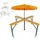 chefgastro Bierzelttisch XXL klappbar 102 x 240 x 30 cm Braun