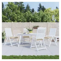 VidaXL Stuhlkissen 4 Stk. Beige 50x50x7 cm Oxford-Gewebe
