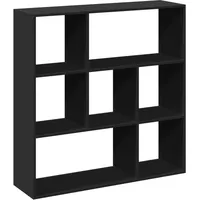 vidaXL Raumteiler-Bücherregal 102 x 29 x 103,5 cm Schwarz