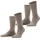 Esprit Basic Easy Socken 2er Pack Braun 43-46