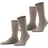 Esprit Basic Easy Socken 2er Pack Braun 43-46