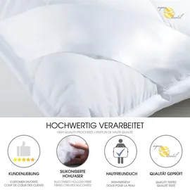 Aqua-Textil Soft Touch Sommer Steppdecke 150x220 PES Mikrofaser 880g Quadratsteppung