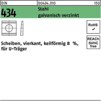 Industrial Quality Supplies DIN 434 Keilscheibe vierkant Stahl 26mm