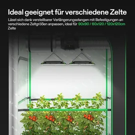 VIVOSUN High CFM Stangen Set 60–120 cm für Growzelt,