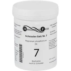HOMOEOPATHIEFUCHS Schüssler-Salz Nummer 7 Magnesium phosphoricum D6 Biochemie 1000 St Tabletten