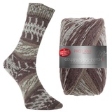 theofeel Pro Lana Fjord Socks Farbe 194, Sockenwolle musterbildend, Wolle Norwegermuster zum Stricken, 100g, 400m