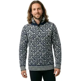 Devold of Norway Svalbard Wool Zip Neck Pullover Blau L