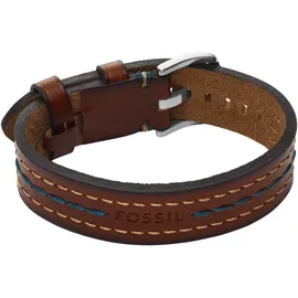 Fossil Everett Armband Leder Edelstahl braun JF04949040 Größe 18