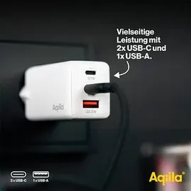 aqiila Chargebird 67W USB-A, 2x USB-C Ladeadapter W3 weiß