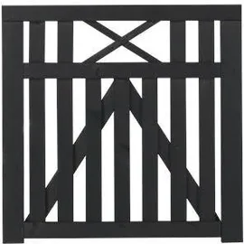 Plus Gartentor 100 x 98 cm Schwarz