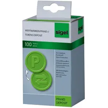 Sigel Wertmarken Pfand, grün