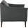 W.Schillig Cocktailsessel sally Leder 84 x 78 x 84 cm grau mit Kissen