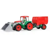 Simm Spielwaren GmbH LENA 04428 - TRUXX Traktor mit Heuanhänger